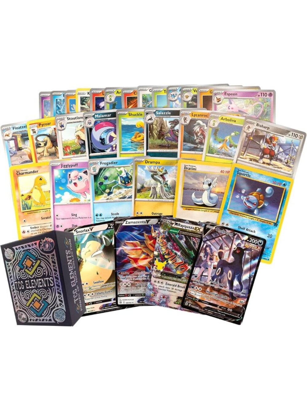 100-Piece Pokémon Card Bundle: 2 Legendary, Vstar, Vmax, Foils & Deck Box!